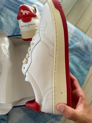 Autry Medalist Low Scarpa Bianca Rossa Tg 42