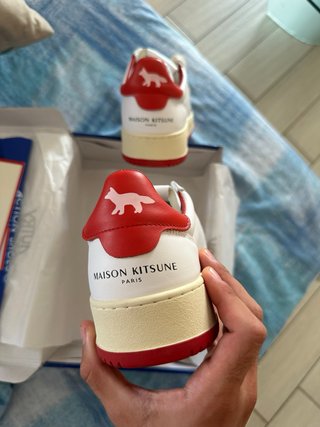 Autry Medalist Low Scarpa Bianca Rossa Tg 42