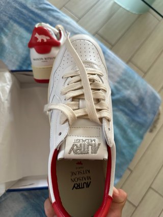 Autry Medalist Low Scarpa Bianca Rossa Tg 42