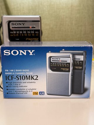 Radio Sony ICF-S10MK2 FM/AM Plata