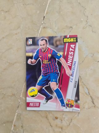 Cartas fútbol Messi, Piqué, Iniesta, Courtois