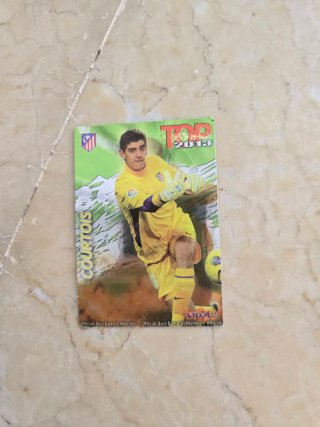 Cartas fútbol Messi, Piqué, Iniesta, Courtois