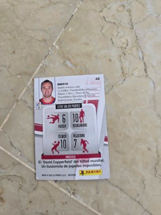 Cartas fútbol Messi, Piqué, Iniesta, Courtois
