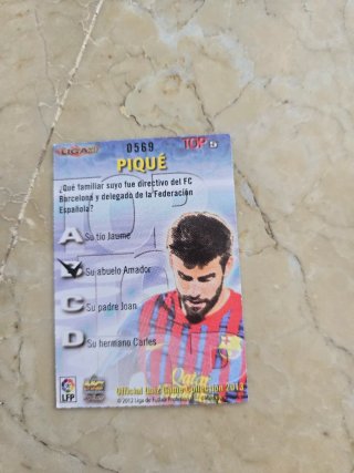 Cartas fútbol Messi, Piqué, Iniesta, Courtois