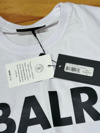 Camiseta BALR. Blanca Logo Talla M