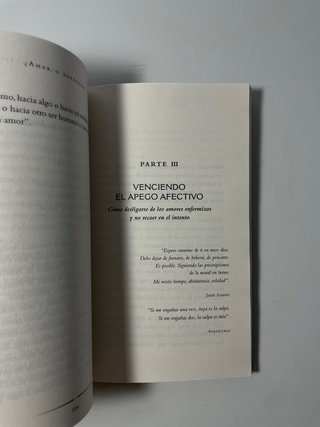 Libro Amar o depender