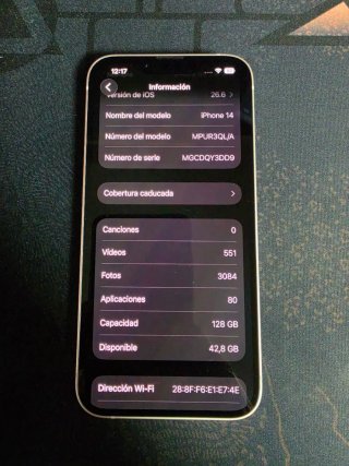 iPhone 14 Blanco 128GB