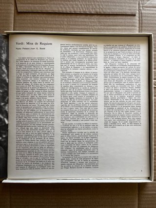 Vinilo Giuseppe Verdi “Misa de Requiem”