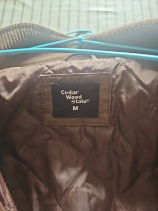 Chaqueta de cuero sintetico marrón