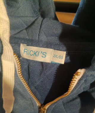 Sudadera RICK'S acolchada azul XXXL
