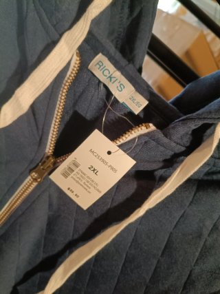 Sudadera RICK'S acolchada azul XXXL
