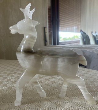 Scultura Cervo Vintage intagliato a mano