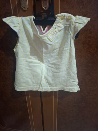 Pulover 6-9 meses amarillo lunares