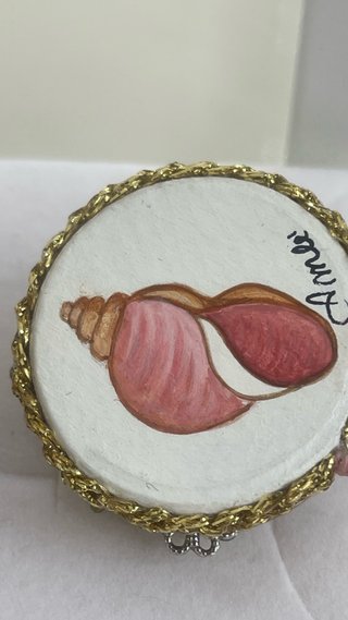 Orecchini Amlè bottoni con conchiglie