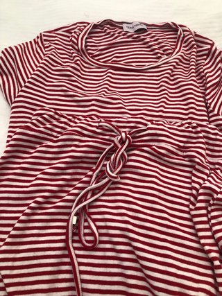 Conjunto Teria Yabar Rayas Rojas
