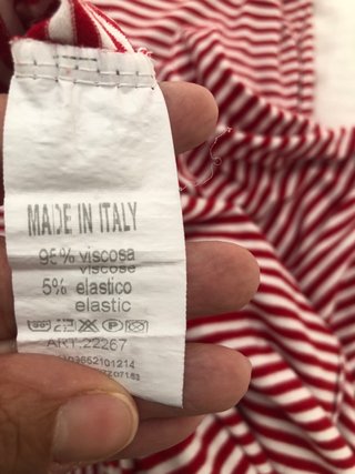 Conjunto Teria Yabar Rayas Rojas