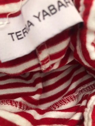 Conjunto Teria Yabar Rayas Rojas