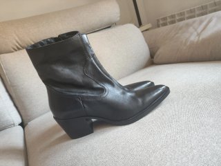 Botín Mango Piel Negro Talla 39