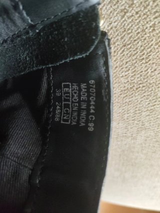 Botín Mango Piel Negro Talla 39