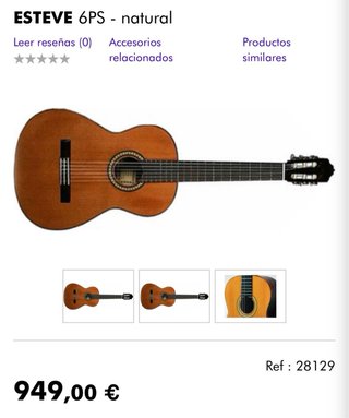 Guitarra Clásica Esteve 6PS
