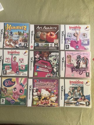 Juegos DS con caja original. Precio por unidad.