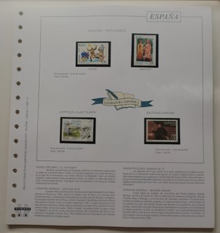 SELLOS ESPAÑA 2001 + PRUEBAS EN HOJAS CULT.TORRES