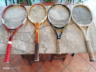 Lote 4 Raquetas Tenis