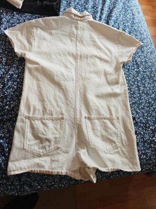 Mono corto vaquero blanco