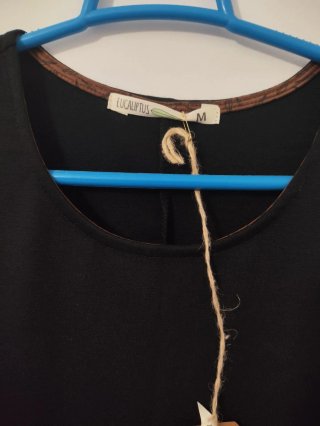 Vestido negro con cinturón