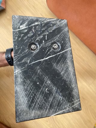 Figura Arlequín de bronce y mármol