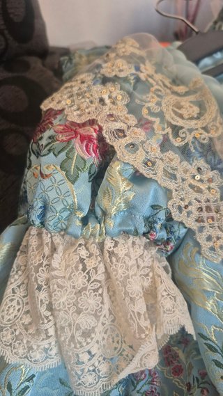 Traje Fallera Niña + aderezos + zapatos 7-11 Años