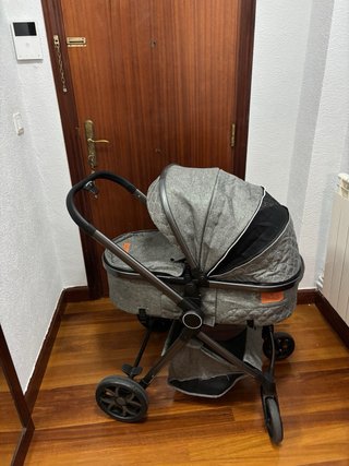 Carro de bebé 2 en 1 gris