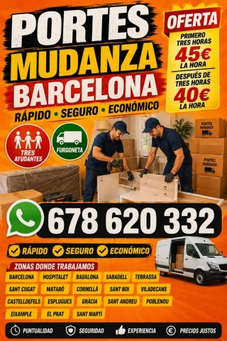 Mudanzas Barcelona Spain..