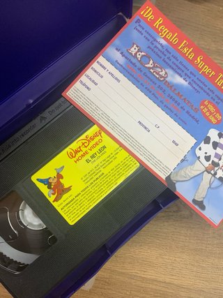 Lote  6 VHS Disney Clásicos (Español)