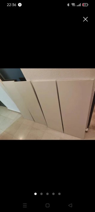 Baldas FINSA Blancas 120x35,5x1,6cm