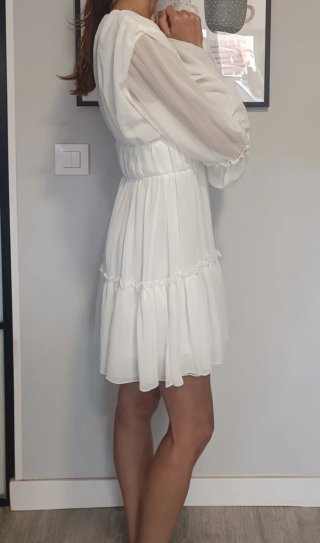 Vestido blanco Miss Ord talla XS