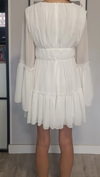 Vestido blanco Miss Ord talla XS