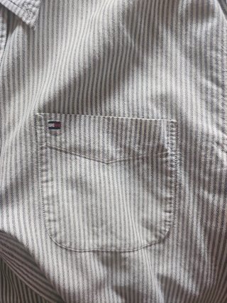 Camisa Tommy Hilfiger Rayas Azul y Blanca