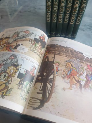 Enciclopedia de 7 libros Don Quijote de la Mancha