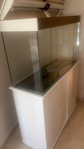 Acuario Ciano Emotions PRO blanco 200 l + armario