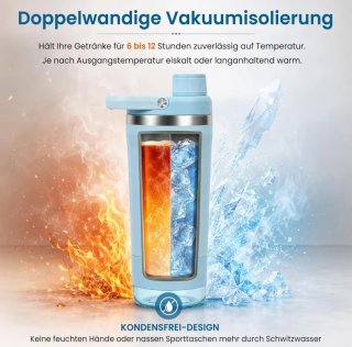 Botella Térmica Acero Inoxidable Mezcladora