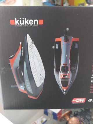Plancha de Vapor Küken 3000W Suela Inox