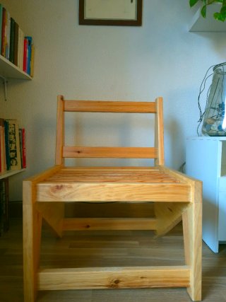 Sillón Artesanal de Pino Valsaín Macizo