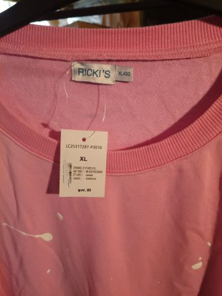 Sudadera Ricki's Rosa Estilo Paint Splatter