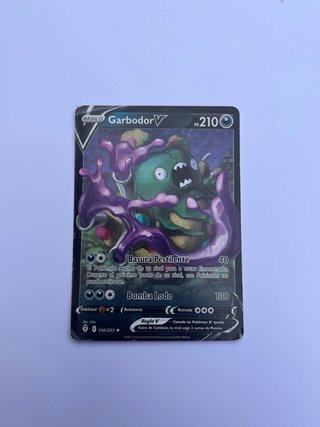 Carta Pokémon Garbodor V 210 HP 100/203