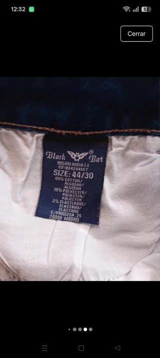 Pantalón vaquero Black Bat azul