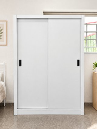 Armario blanco de puertas correderas - oferta