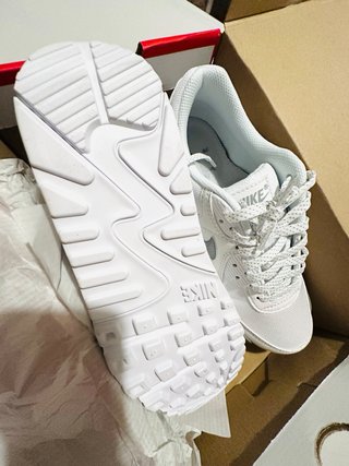 Nike Air Max 90 PRM Blancas/Plata