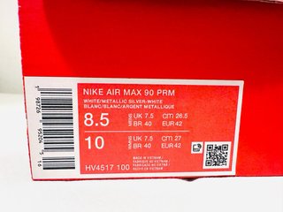 Nike Air Max 90 PRM Blancas/Plata