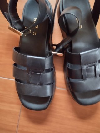 Sandalias Zara Plataforma Negras